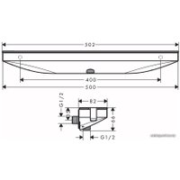 Держатель душевой лейки Hansgrohe Rainfinity 26843700