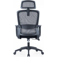 Офисное кресло SitZone U-060A (сетка/ткань, черный, крестовина пластик)