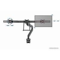 Кронштейн для монитора Gembird MA-DA3-03
