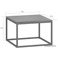 Журнальный столик LoftyHome Саутфилд 1 журнальный (дуб коричневый)