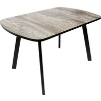 Кухонный стол ВВР Пластиковый (сосна пандероса/черный профиль 110/70)