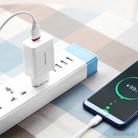Сетевое зарядное Borofone BA21A USB Type-C (белый)