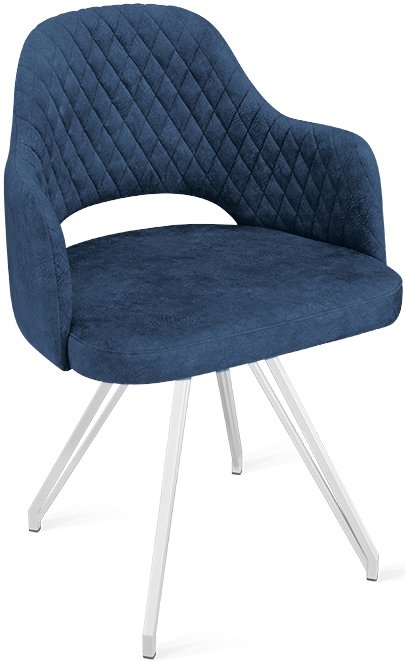 

Стул Трия Калипсо К4 (белый матовый/микровелюр Wellmart Blue)