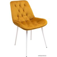 Стул Алвест AV 435 (горчичный бархат/белый)