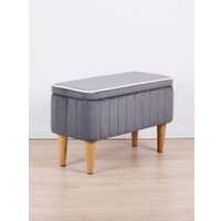 Банкетка MONOFIX Амма с ящиком (серый №32)