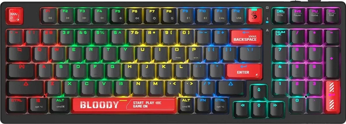 Клавиатура A4Tech Bloody WS98 Black & Red (Bloody BLMS Red Plus)