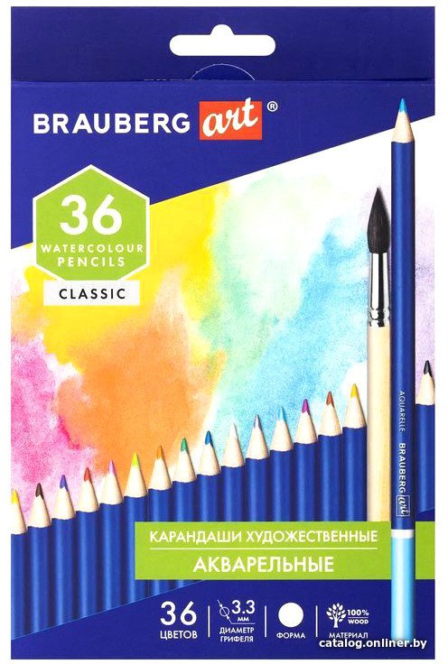 Набор акварельных карандашей BRAUBERG Art Classic 181531 (36 цв)