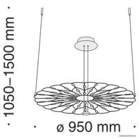 Подвесная люстра Maytoni Volare MOD037PL-L48B