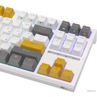 Клавиатура Royal Kludge RK-R87 RGB (белый/желтый, RK Red)