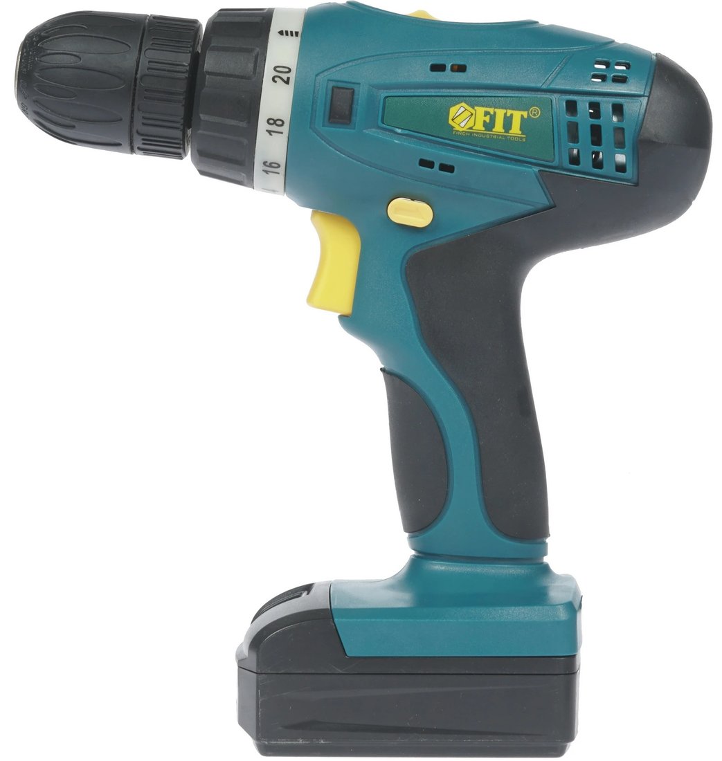 

Дрель-шуруповерт FIT 80194 (с 2-мя АКБ, кейс)