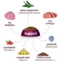 Сухой корм для кошек Award Healthy Growth Kitten (для котят от 1 месяца с индейкой и курицей с добавлением рыбьего жира и семян льна) 10 кг