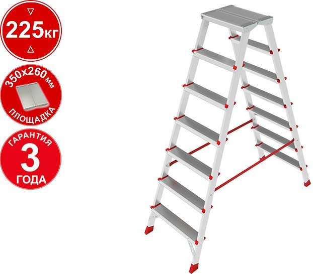 

Лестница-стремянка Новая высота NV 3121 (7 ступеней)