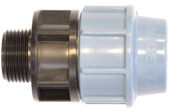 Фитинг Unidelta Муфта соединительная с наружной резьбой для ПЭ труб 32х1"