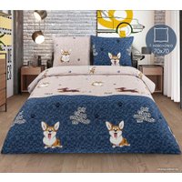 1.5-спальный комплект постельного белья Миланика Френдс 1.5сп подростковый с наволочкой 70x70 (бязь)