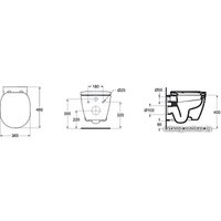 Унитаз подвесной Ideal Standard Connect Space [E804601+E712801]