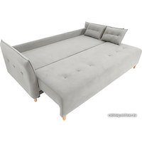 Диван Krones Цезарь 3 (велюр, светло-серый)