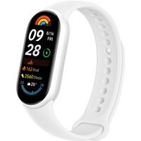 Фитнес-браслет Xiaomi Smart Band 9 NFC (белая керамика, с белым силиконовым ремешком, китайская версия)