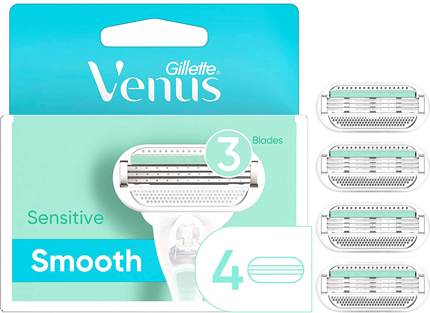 

Сменные кассеты для бритья Gillette Venus Smooth Sensitive (4 шт)