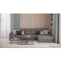 Угловой диван Craftmebel Boss Max угол new (ткань, шенилл iq бежевый)