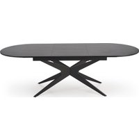 Кухонный стол Halmar Sandro 180-240/100/76 (черный/черный)