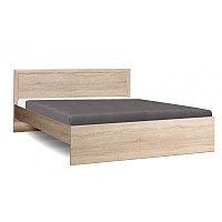 Кровать Олмеко 21.54-01 с настилом (дуб сонома/дуб сонома)