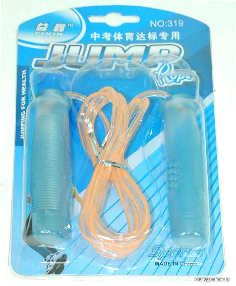 Скакалка ZEZ Sport DV0727 (голубой; оранжевый)