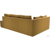 Угловой диван Mebelico Амадэус 109691 (левый, микровельвет, желтый)