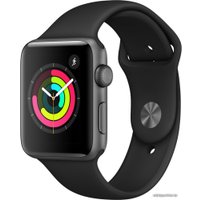 Умные часы Apple Watch Series 3 42 мм (алюминий серый космос/черный)