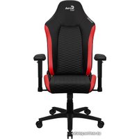 Игровое (геймерское) кресло AeroCool Crown Leatherette (черный/красный)