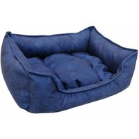 Лежак Happy Friends Пухлик комфорт stm 597 (синий)