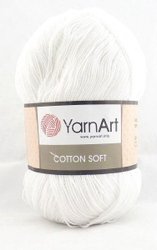 Cotton Soft 62 100 г 600 м (белоснежный)