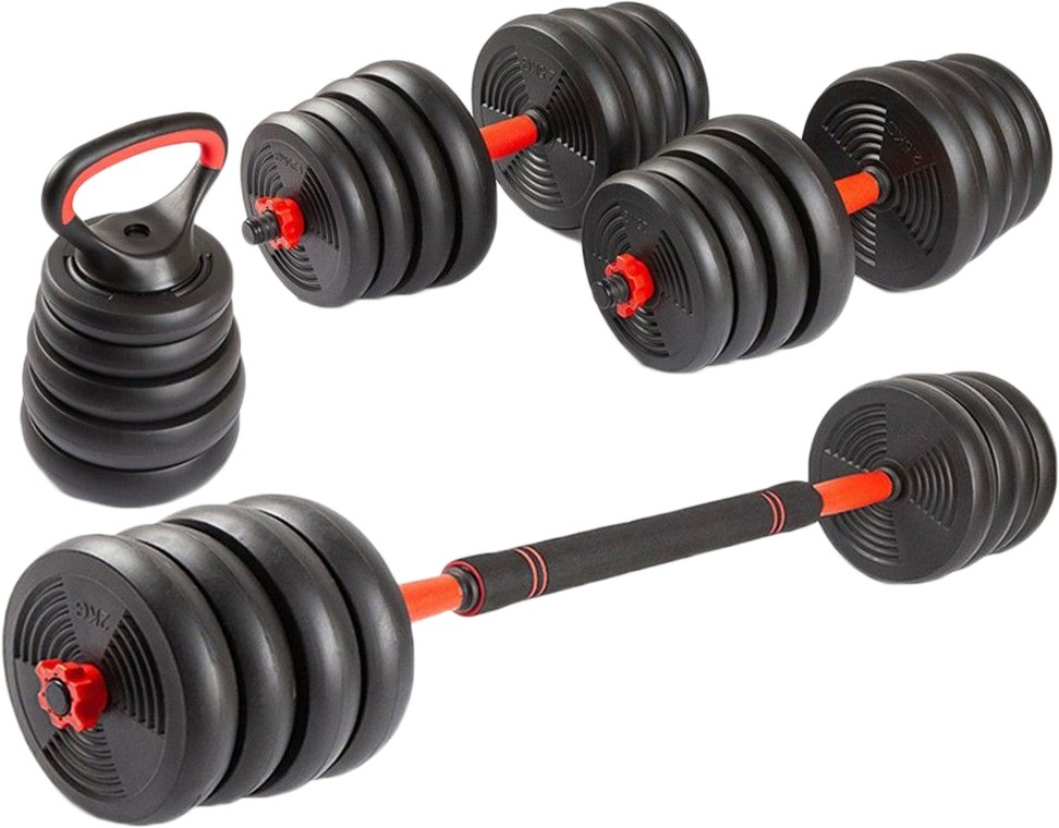 

Набор гантелей с соединительным грифом TREX Sport 6 в 1 30 кг