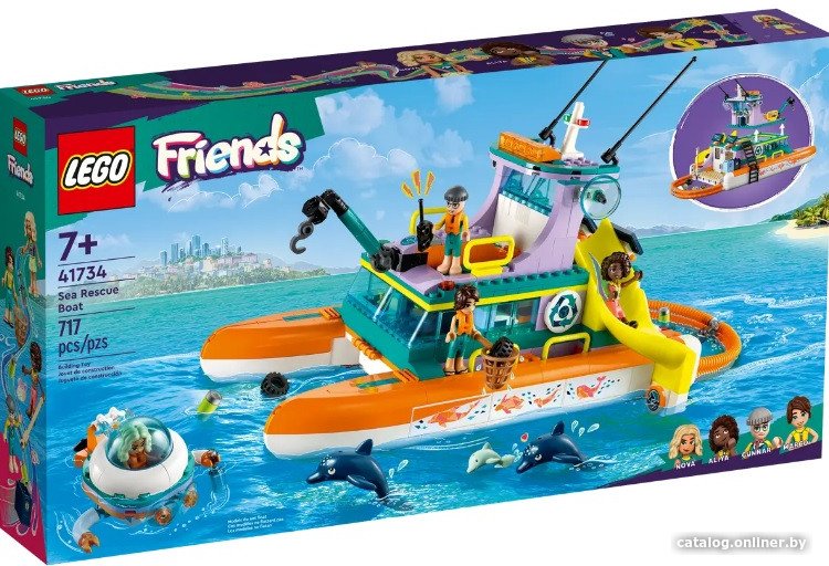 Конструктор LEGO Friends Морская спасательная лодка 41734