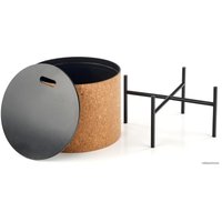 Журнальный столик Halmar Sasha 38x43 (натуральный/черный)