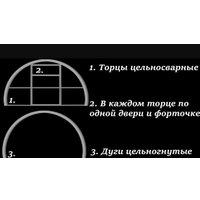 Каркас теплицы КомфортПром 3.3x8м(0.67) 10014092