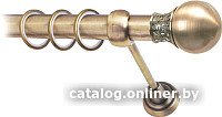 

Карниз для штор Lm Decor Тифани 037 1р гладкий 25мм (антик, 2.8м)