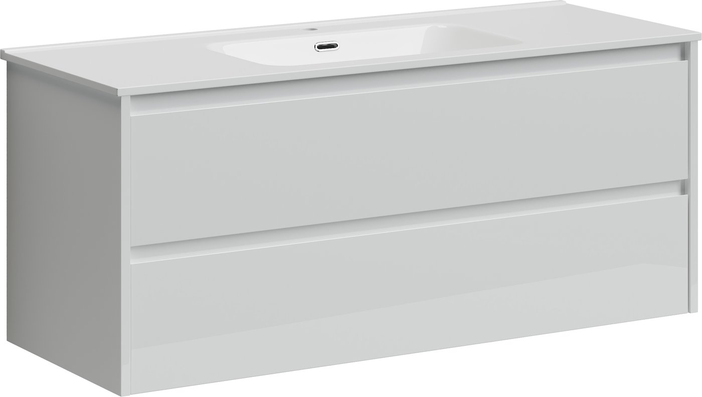 

Sancos Тумба под умывальник Libra LB120-1W (белый глянец)