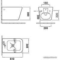 Биде Esbano Gartez (белый)