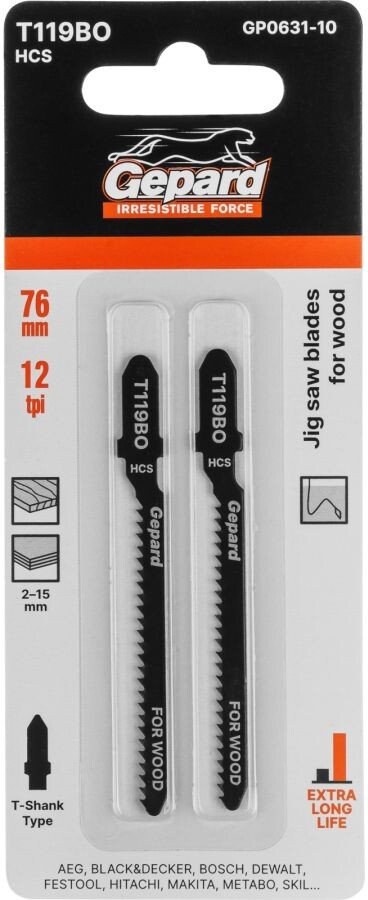 

Набор пильных полотен Gepard GP0631-10