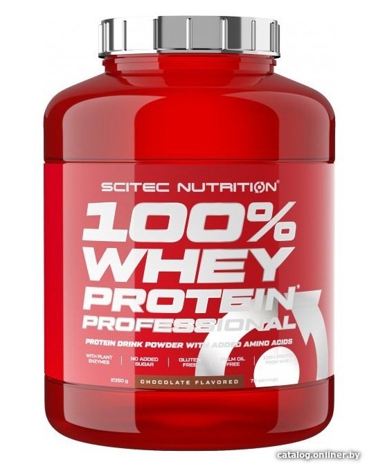 Протеин комплексный Scitec Nutrition 100% Whey Protein Professional (клубника, 2350 г)
