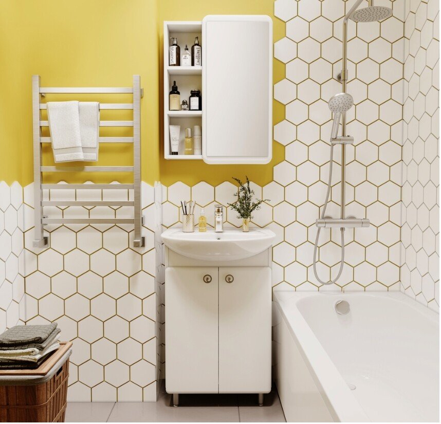 

Runo Тумба под умывальник Капри 55 (напольная)