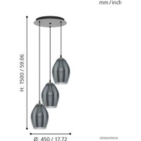 Подвесная люстра Eglo Estanys 39565