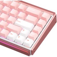 Клавиатура Akko Ray68 HE Magnetic Misty Pink & White (Akko AstroAim Magnetic, нет кириллицы)