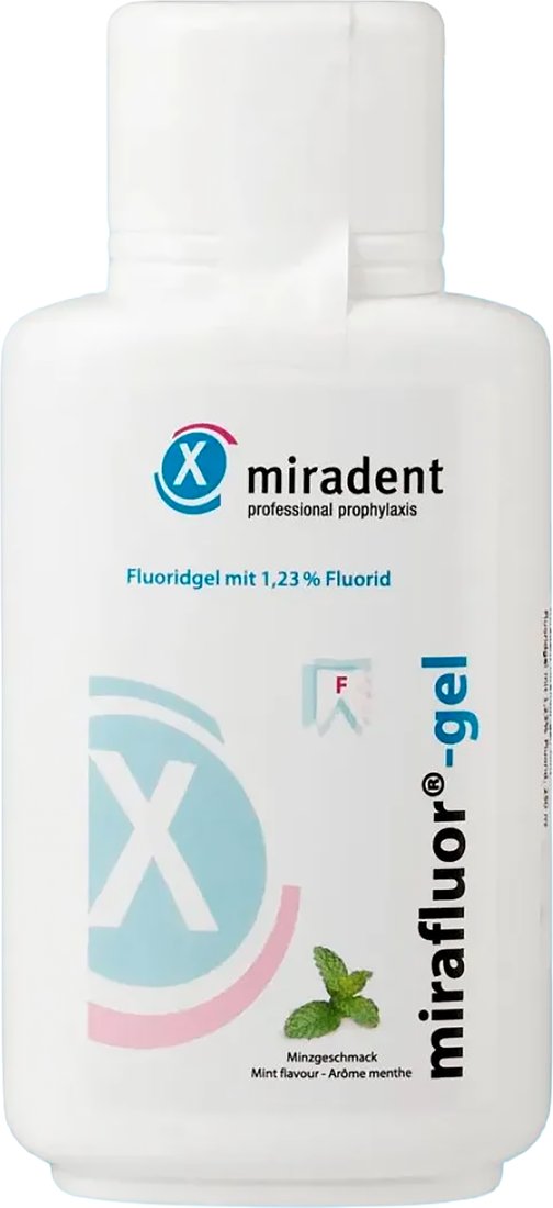 Зубной гель Miradent Mirafluor gel Мята 6058 (250 мл)