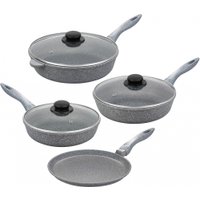 Набор сковород Elan Gallery Гармония вкуса 120570+4 (серый мрамор)