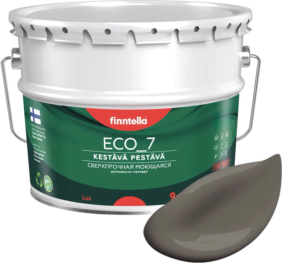 

Краска Finntella Eco 7 Mutteri F-09-2-9-FL073 9 л (коричневый)