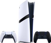 PlayStation 5 Pro (2 геймпада, белый/черная полночь)