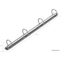 Папка-регистратор Erich Krause Work inside на 4 кольцаx 19874 (зеленый)