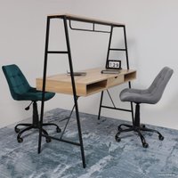 Стол AksHome Vector (светлый дуб/черный металл)