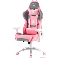 Игровое (геймерское) кресло Zone51 Kitty Meow (розовый/серый)